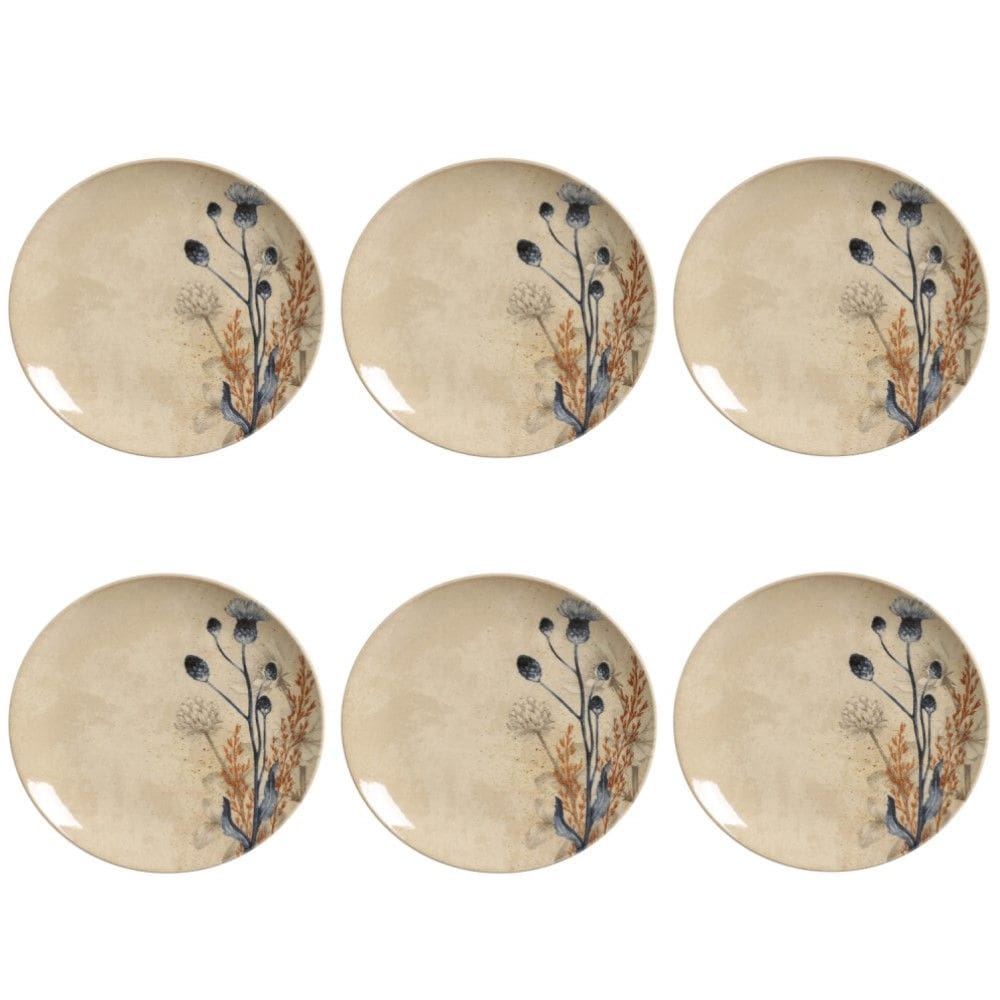 Conjunto de Pratos Rasos 06 Peças Coup Bloemen Porto Brasil