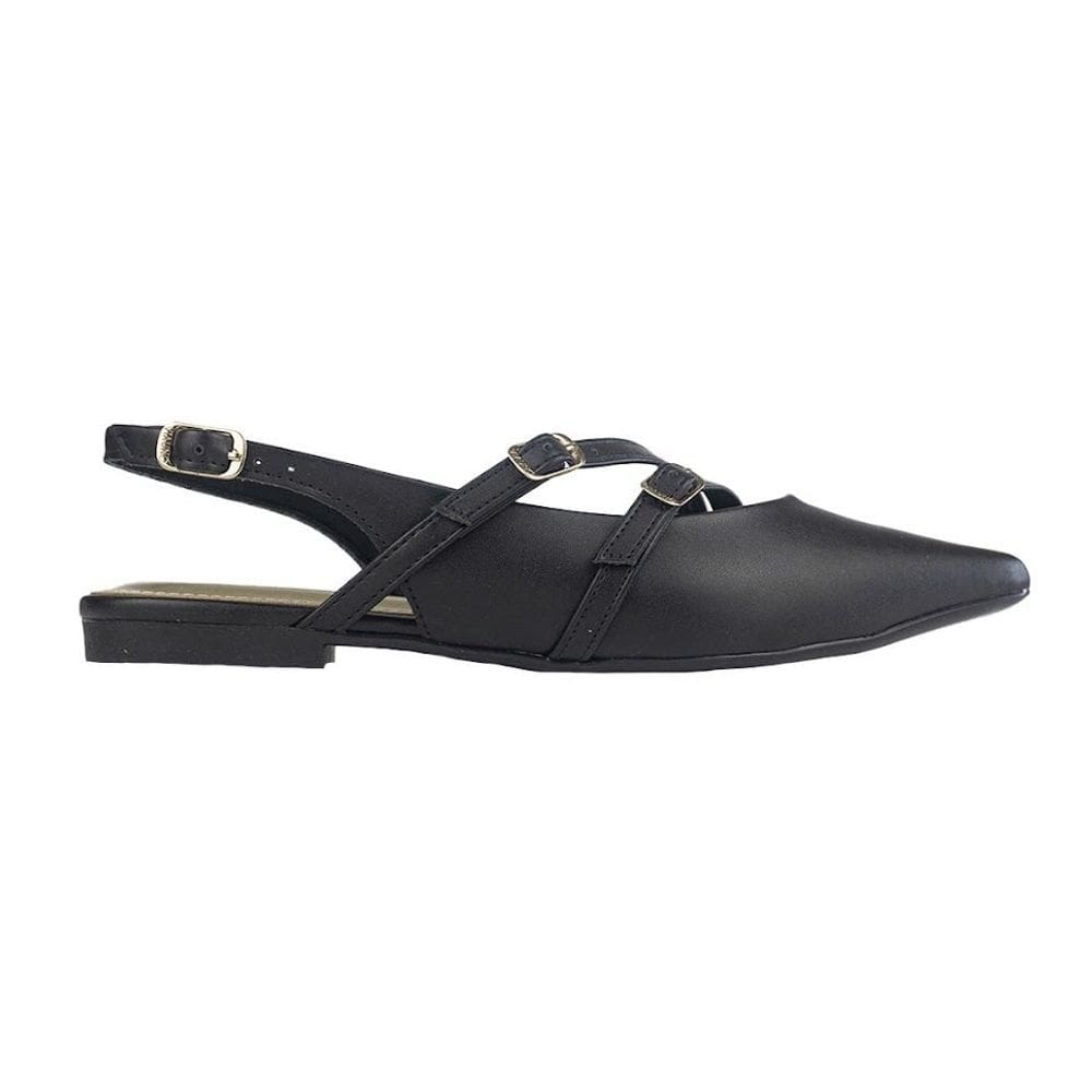 Sapatilha Via Uno Slingback  Duas Tiras