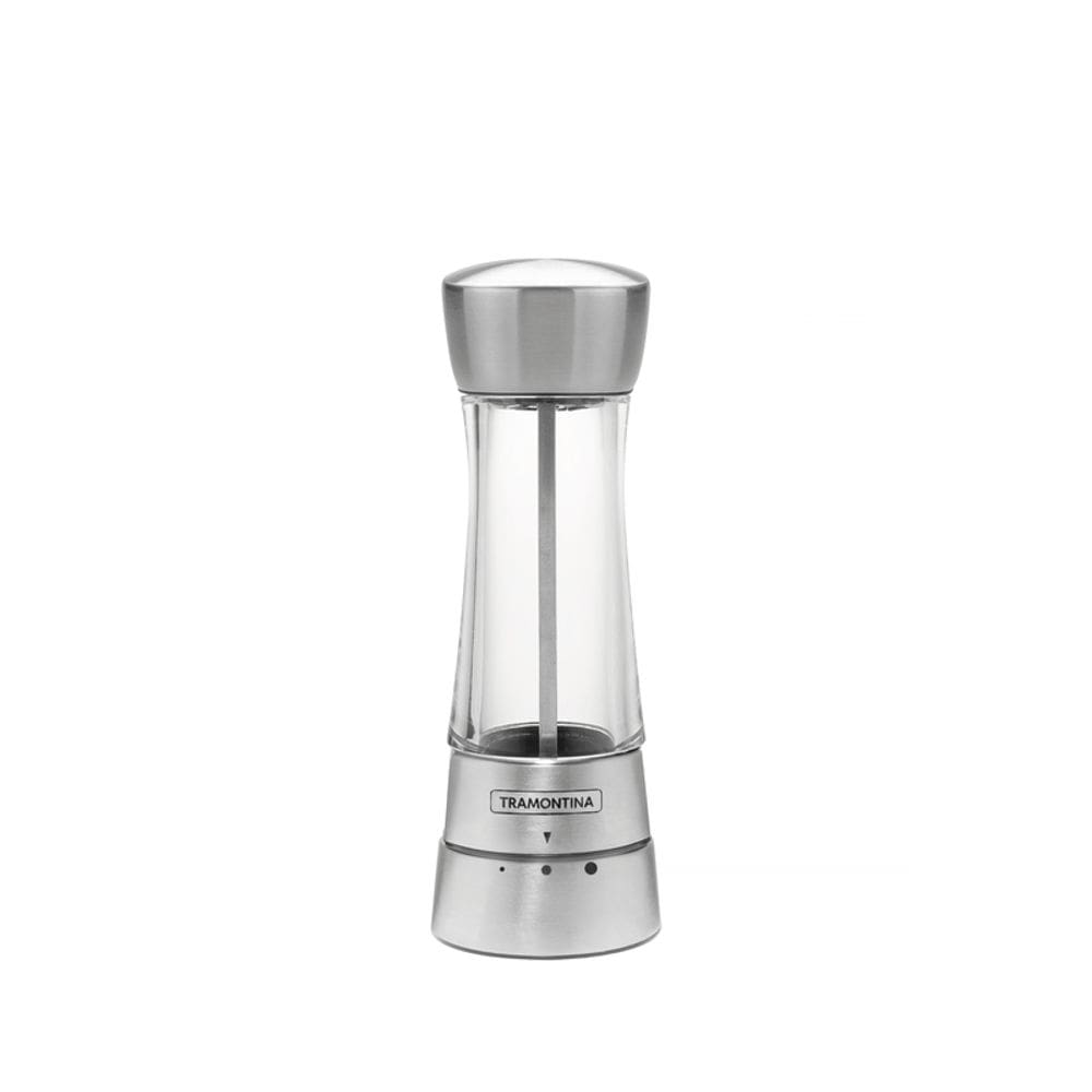 Moedor de Sal ou Pimenta em Aço Inox e Acrílico com Moinho em Cerâmica Tramontina 61654/100