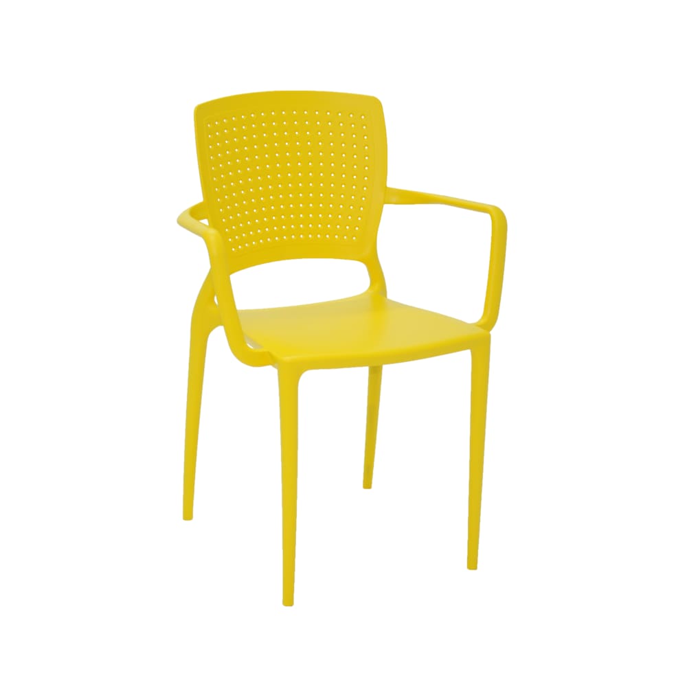 Cadeira Safira com Braço Amarela Tramontina 92049/000