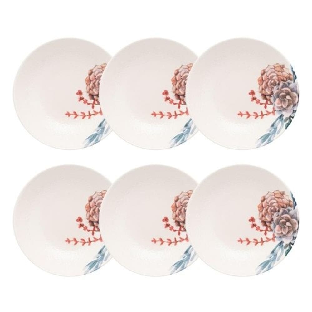 Conjunto de Pratos Fundos 06 Peças Bothanica Oxford