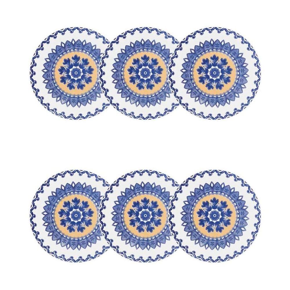 Conjunto de Pratos de Sobremesa 06 Peças La Carreta Oxford