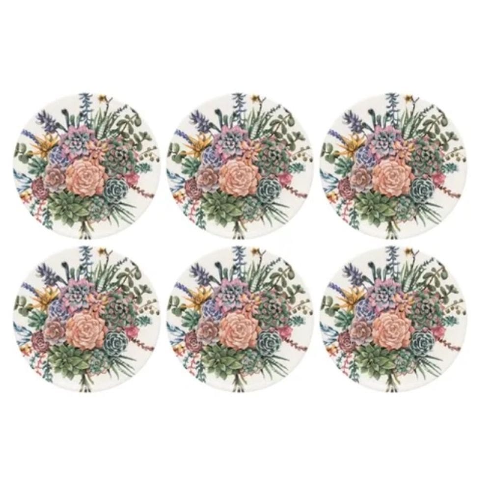 Conjunto de Pratos Rasos 06 Peças Bothanica Oxford