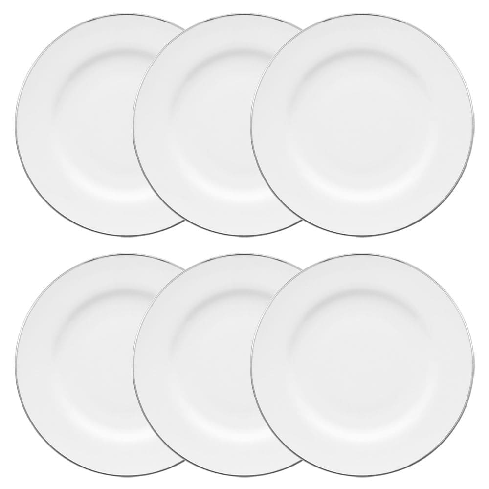 Conjunto de Pratos Rasos 06 Peças Isabel Oxford