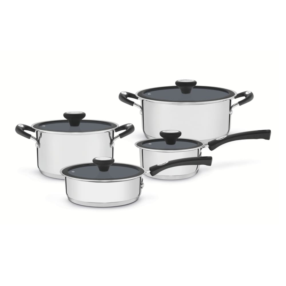 Jogo de Panelas 4 Peças Solar Ceramic Aço Inox Fundo Triplo Tramontina 65120/026