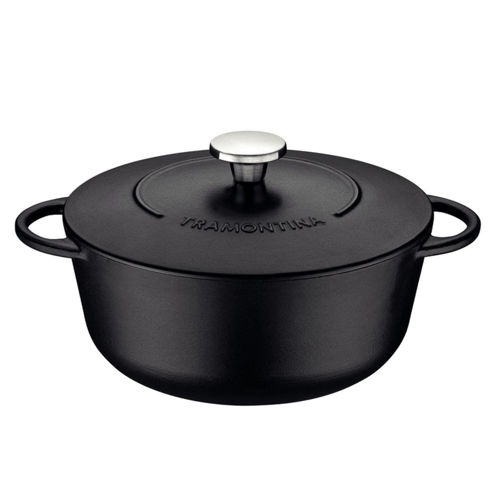 Caçarola Trento 28 cm 6 L em Ferro Esmaltado com Revestimento Interno Antiaderente Starflon Excellent Tramontina 20805/028