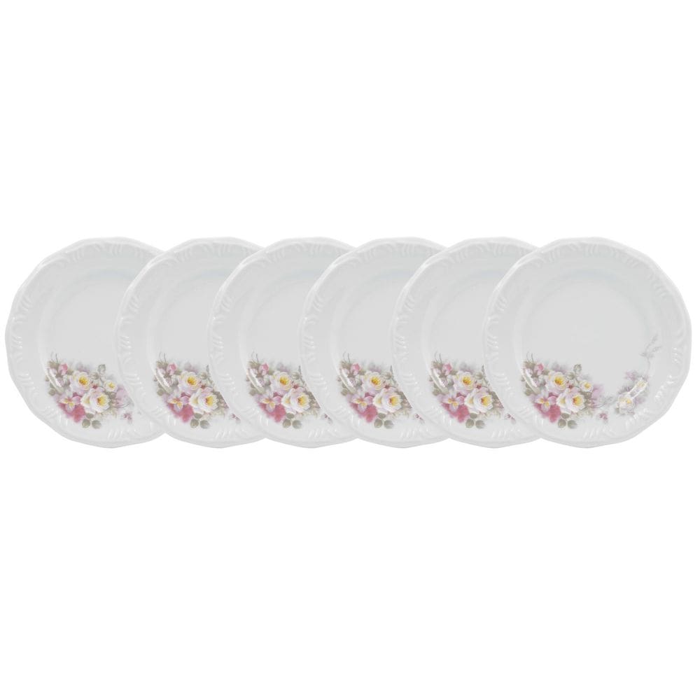 Conjunto de Pratos Rasos 06 Peças Eterna Schmidt