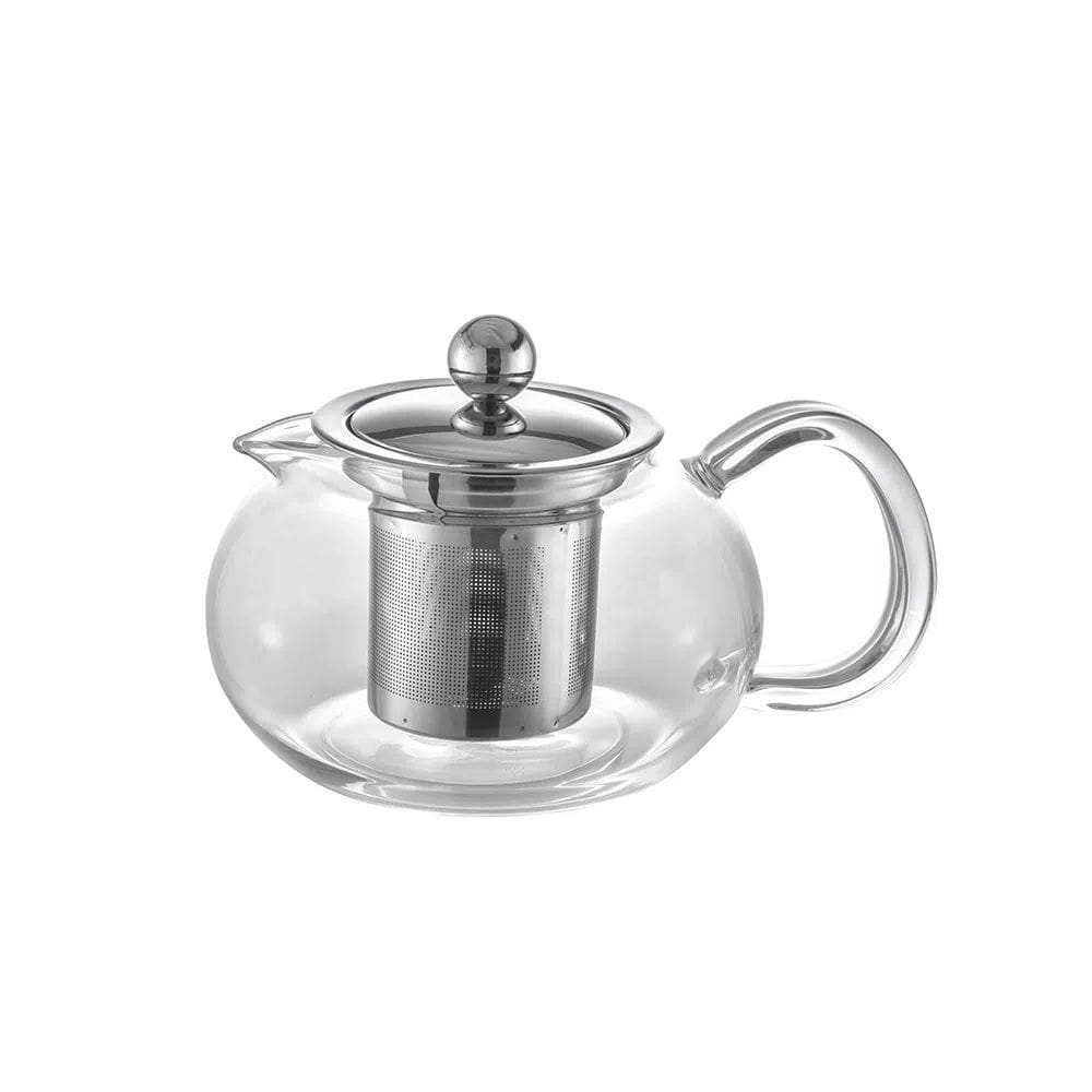 Bule para Chá em Vidro e Aço Inox com Infusor 500 ml Oxford