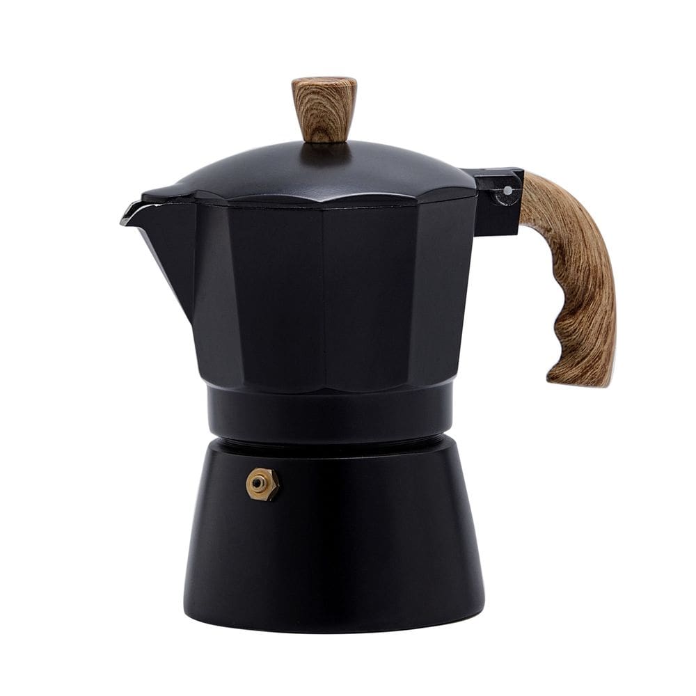 Cafeteira Italiana Gourmet em Alumínio Black 150 ml Oxford