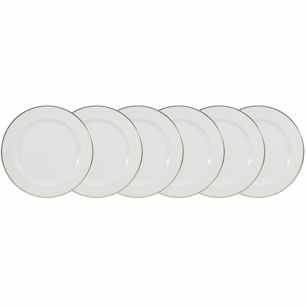 Conjunto de Pratos de Sobremesa 06 Peças Itamaraty Ouro Schmidt