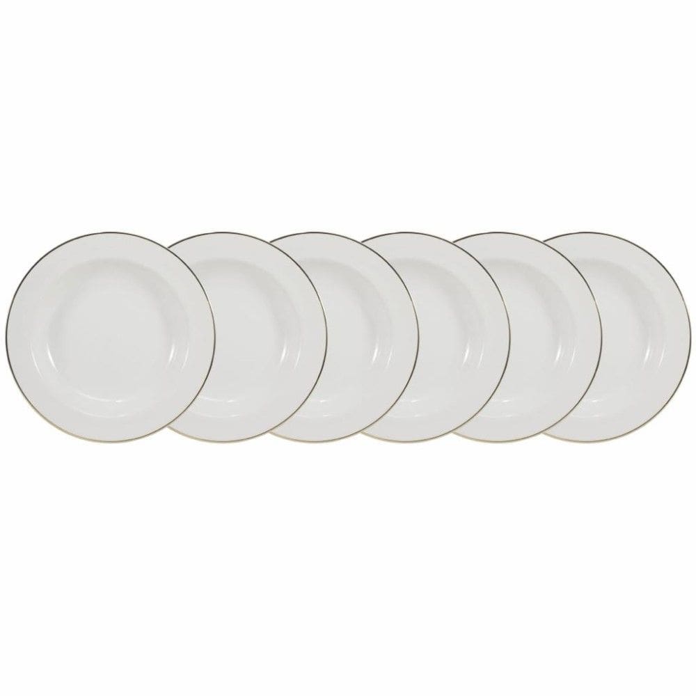 Conjunto de Pratos Fundos 06 Peças Itamaraty Ouro Schmidt
