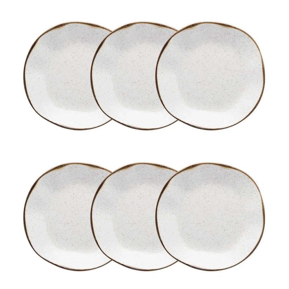 Conjunto de Pratos Fundos 06 Peças Ryo Maresia Oxford