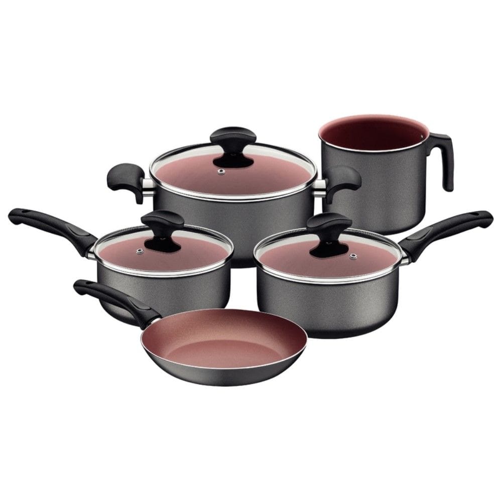 Jogo de Panelas Vermont 5 Peças em Alumínio com Revestimento Interno e Externo Antiaderente Grafite Tramontina 27899/041