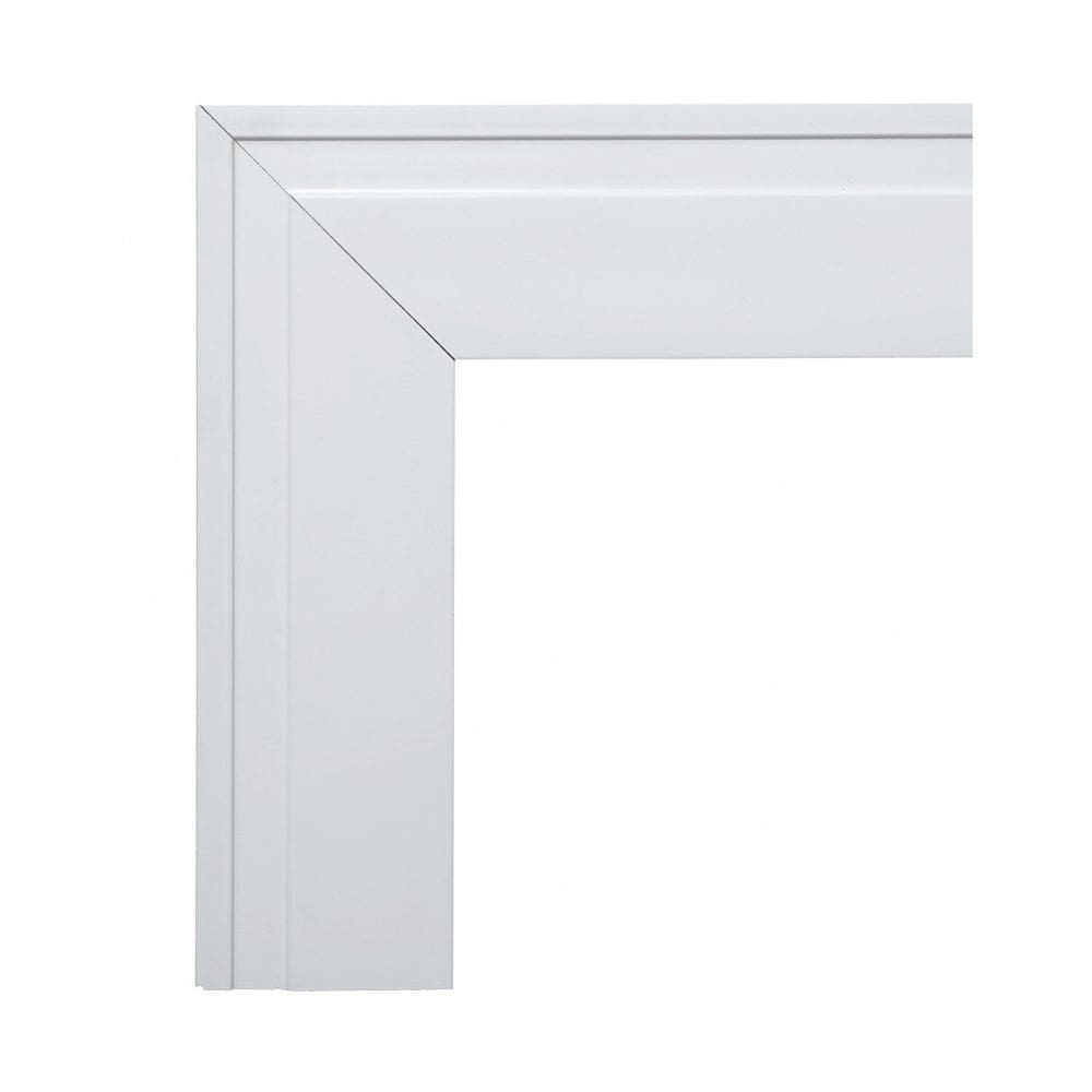 Guarnição de Poliestireno 7cm X 15mm Frisado Metro Linear- Gr70g - Barra com 2,25ml - caixa com 2,25 Unidade - Branco