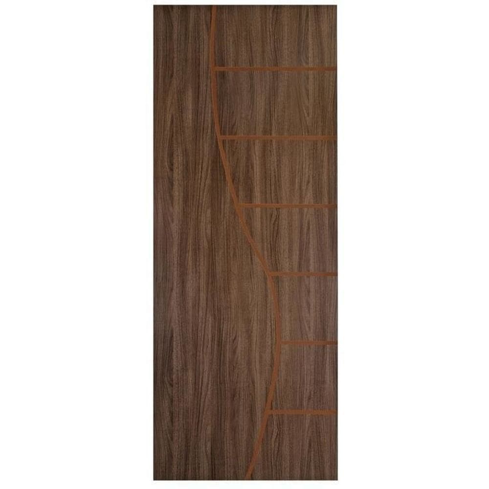 Kit com 3 Folhas de Porta Madeira Decorada 210x70cm Espessura 3,5cm Cantareira Mgm Carvalho Quebec