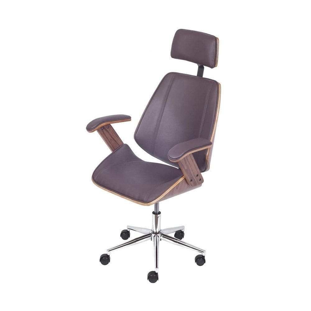 Cadeira para Escritorio Presidente Bergen 3331 Café
