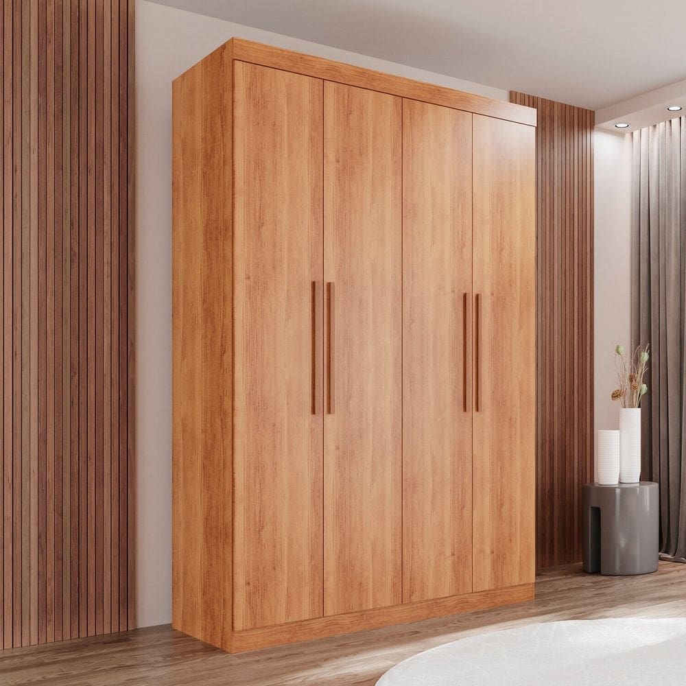 Guarda-Roupa Ubatuba Plus 4 Portas 3 Gavetas Cinamomo