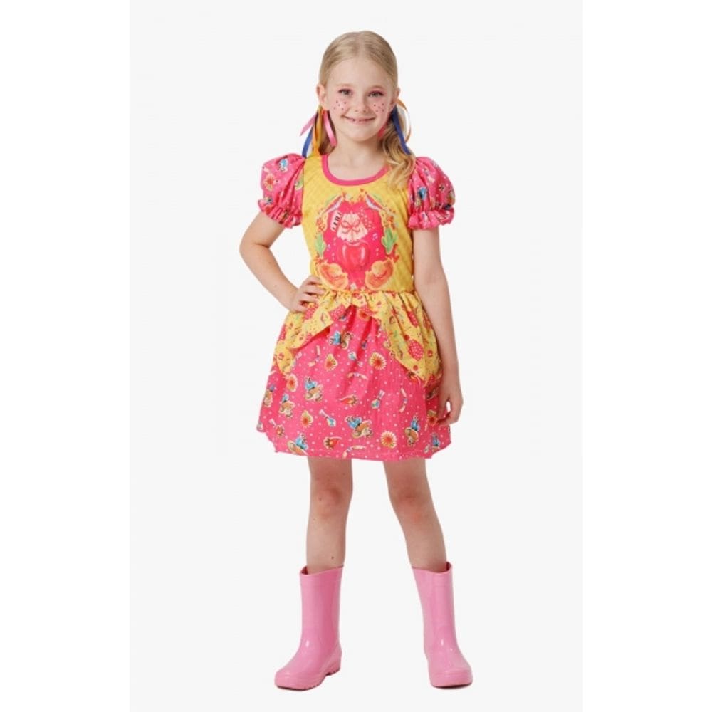 Vestido Infantil Festa Junina Maçã do Amor