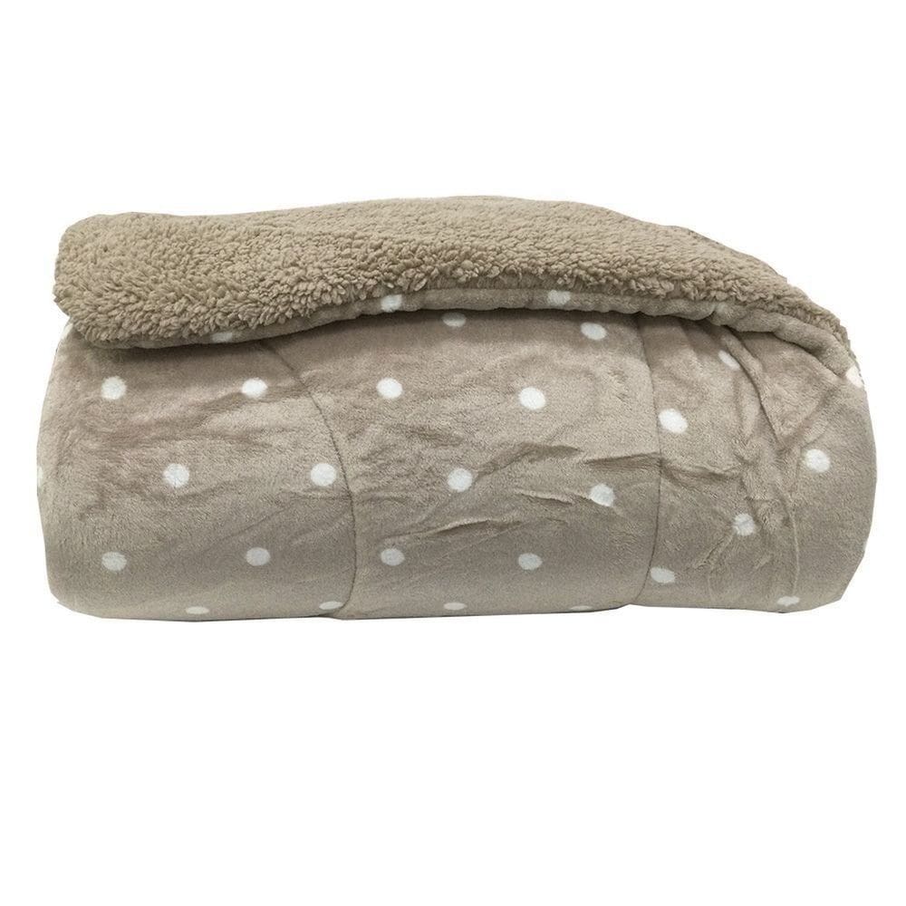 Edredom Capetown Poa Queen 2,20 X 2,40 Cm Bege/Branco
