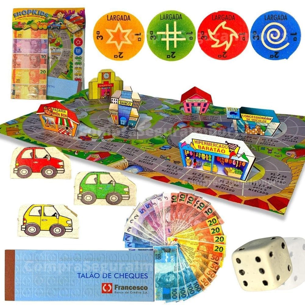 Jogo De Tabuleiro Shopkids Jogo Do Comerciante Mirim Barato