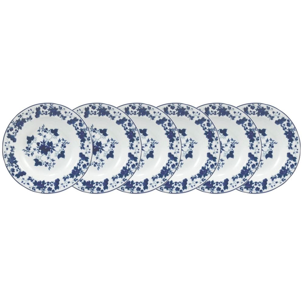 Conjunto de Pratos Fundos 06 Peças Folhagem Schmidt