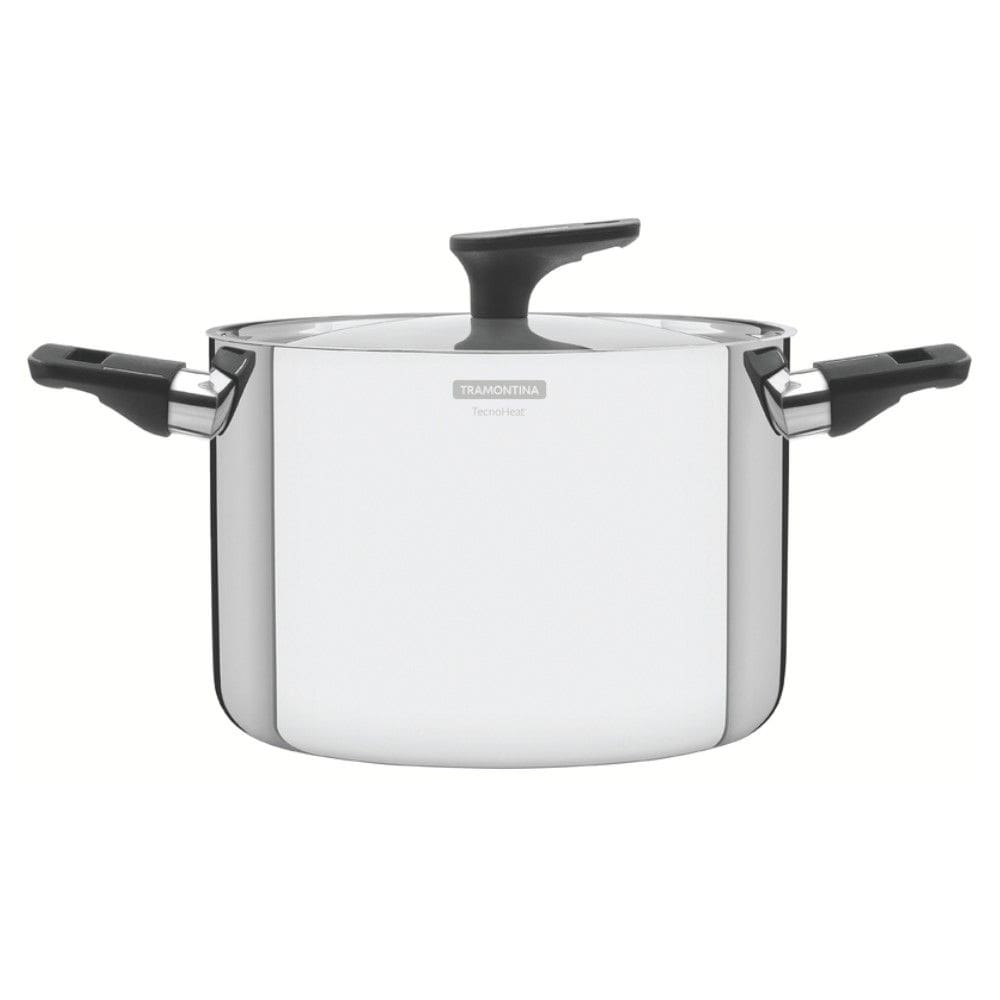 Caldeirão Grano Baquelite 24 cm 7,7 L em Aço Inox Corpo Triplo com Cabo de Baquelite Tramontina 62165/240