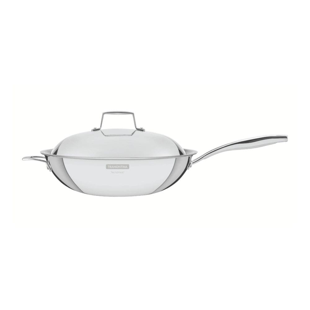 Panela Wok Grano 32 cm 5,2 L em Aço Inox com Corpo Triplo e Revestimento Interno Antiaderente Tramontina 62158/327