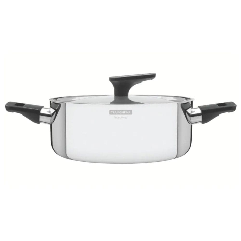 Caçarola Grano Baquelite 24 cm 5,8 L em Aço Inox Corpo Triplo com Cabo de Baquelite Tramontina 62164/240