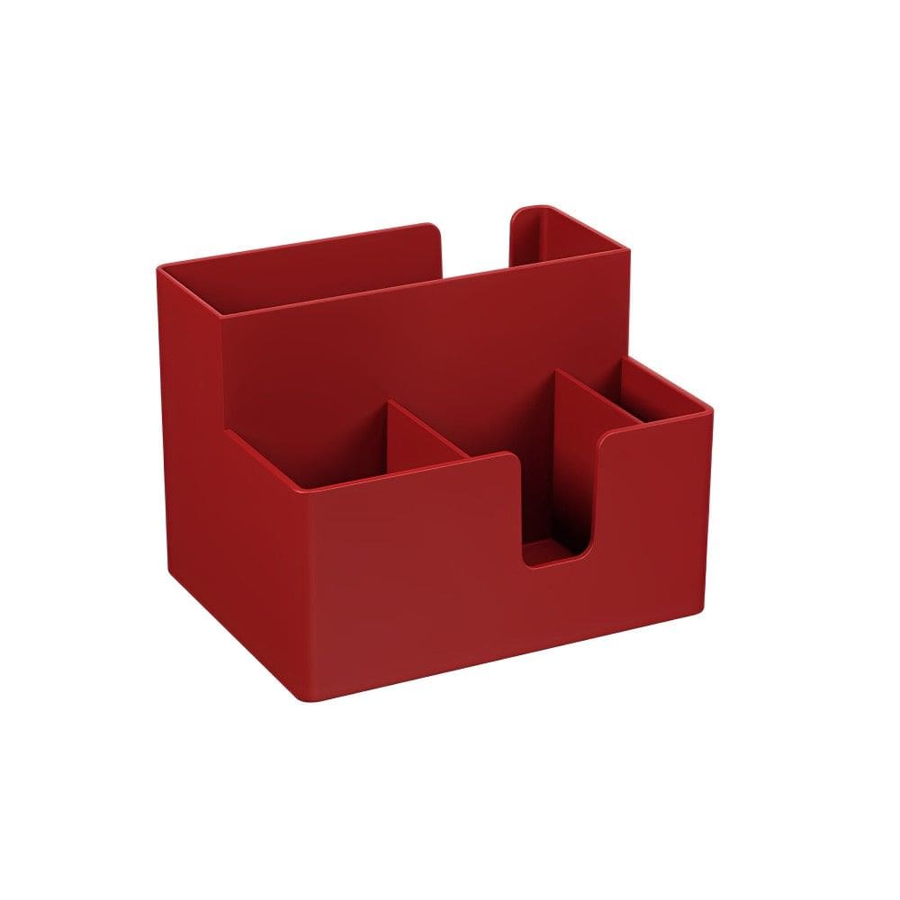 Porta Guardanapo e Sachês 14 x 10,6 x 9,4 cm Vermelho Coza