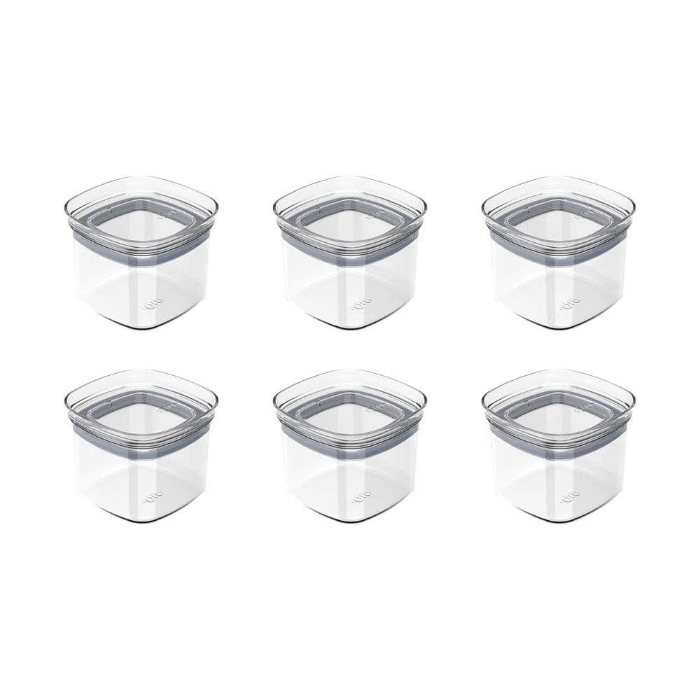 Conjunto de Potes Herméticos Block 6 Peças 150 ml Transparente