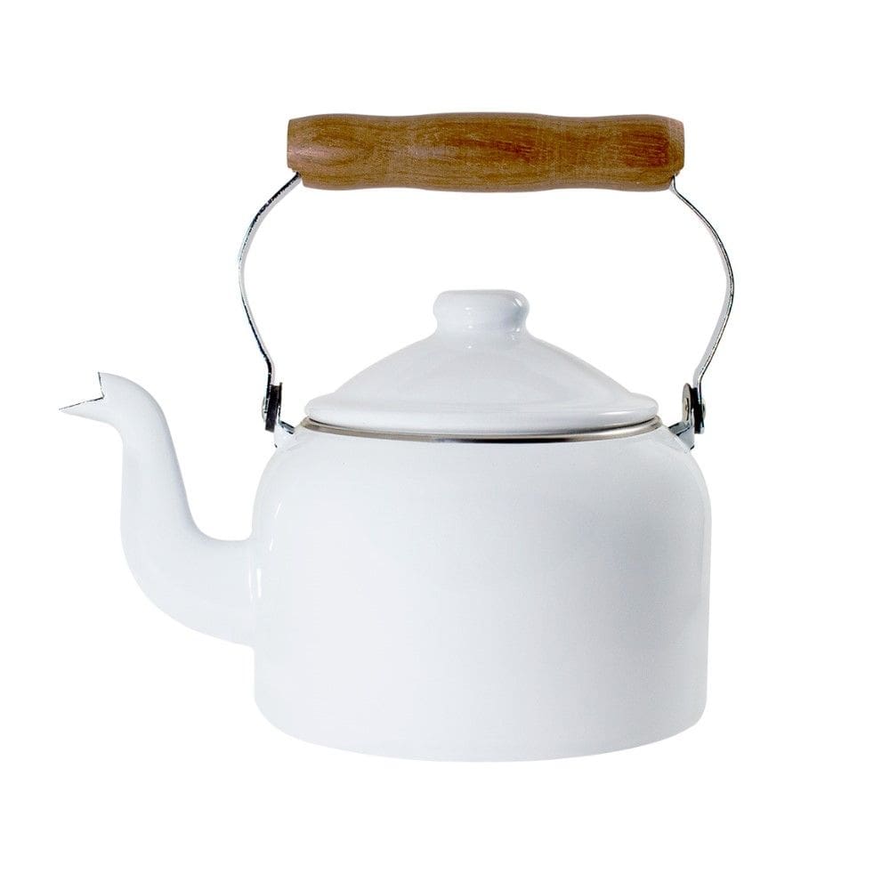 Chaleira Tradicional Esmaltada Branca 1,8 L Ewel