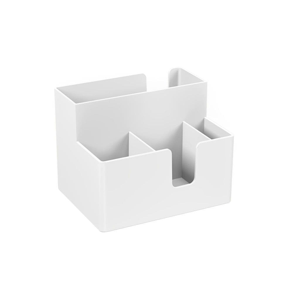 Porta Guardanapo e Sachês 14 x 10,6 x 9,4 cm Branco Coza