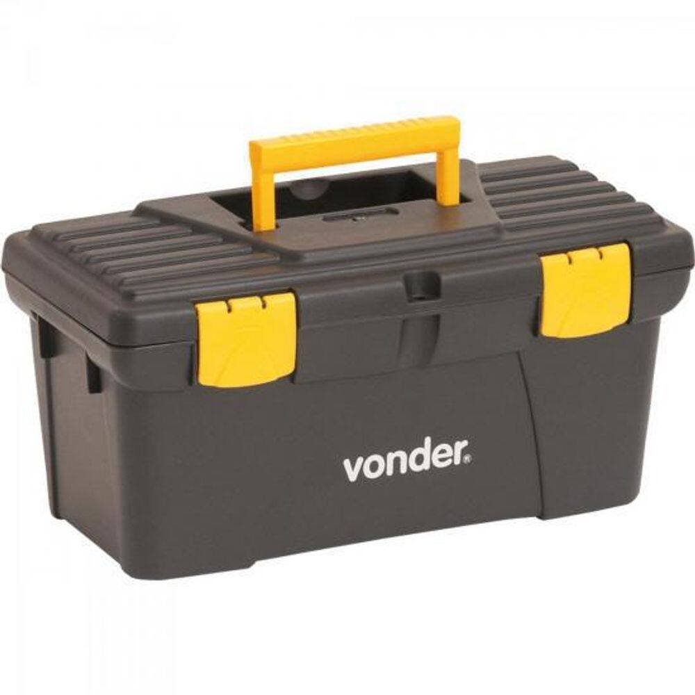 Caixa De Ferramentas Cpv 0320 Preta E Amarela Vonder
