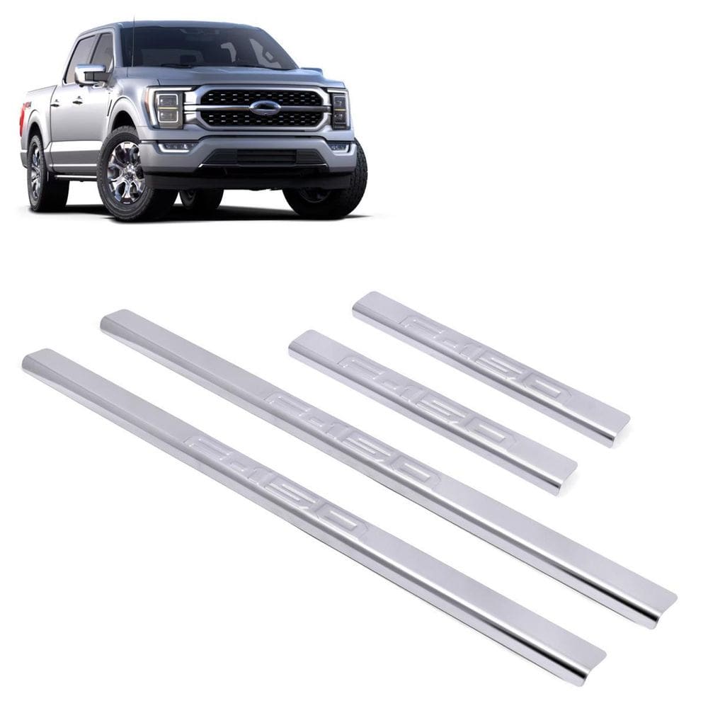 Soleira Aço Inox 4 Porta  Brasikar F150 Dupla 2023