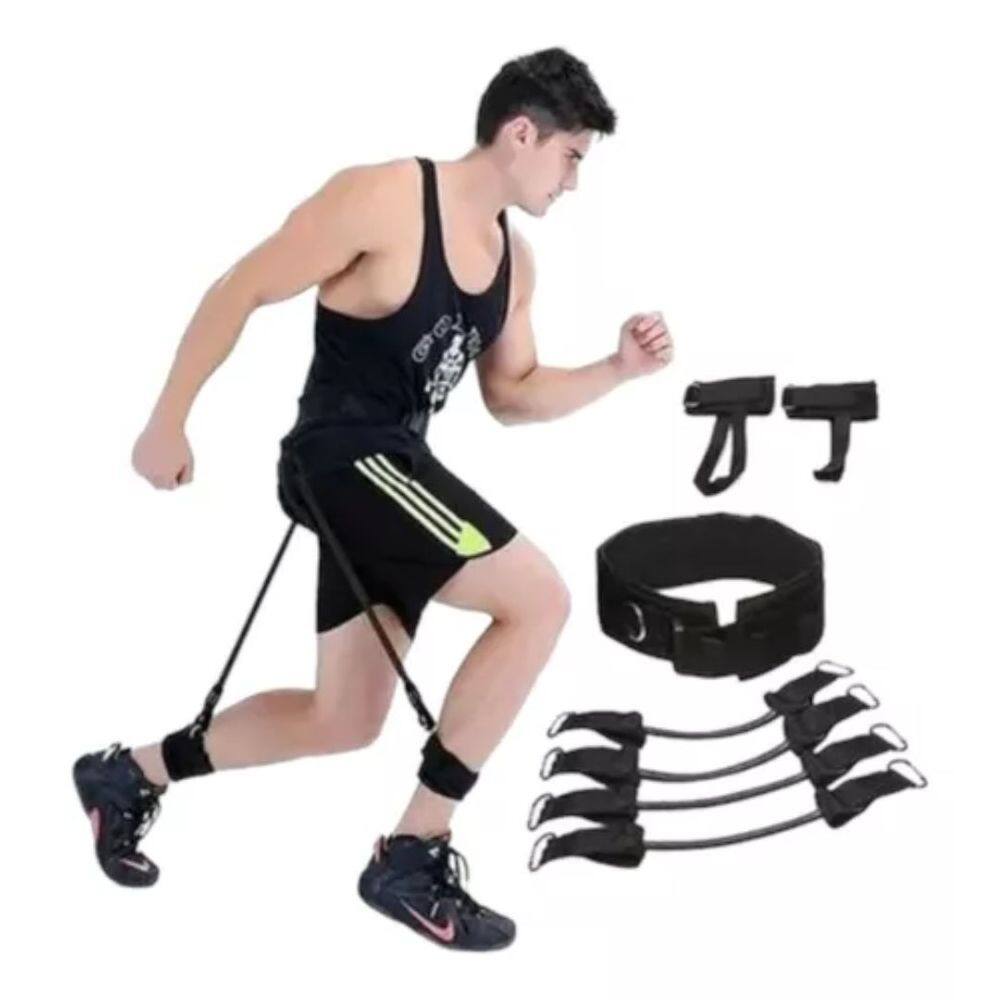 Kit de Elásticos Extensor para Treino Funcional e Academia - Exercite-se em Casa