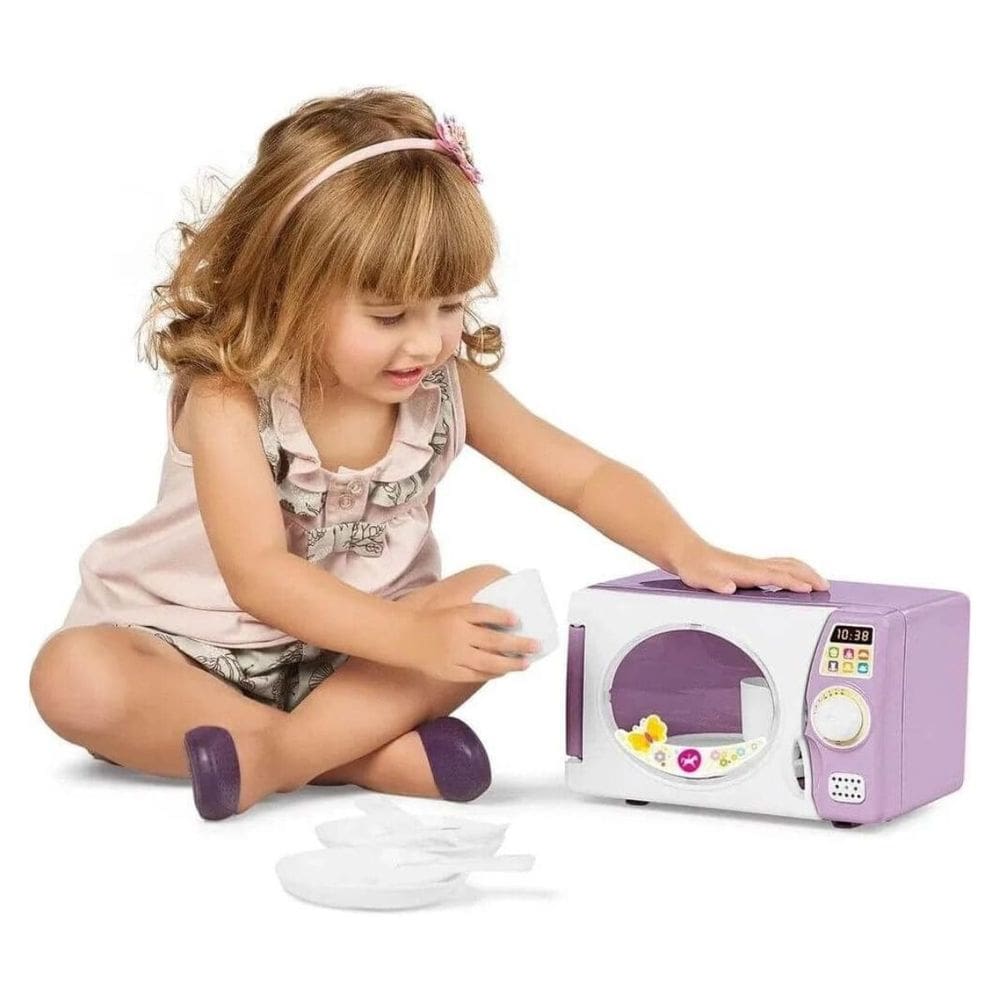 Brinquedo Infantil Microondas Completo Com Som e Acessórios - Tateti