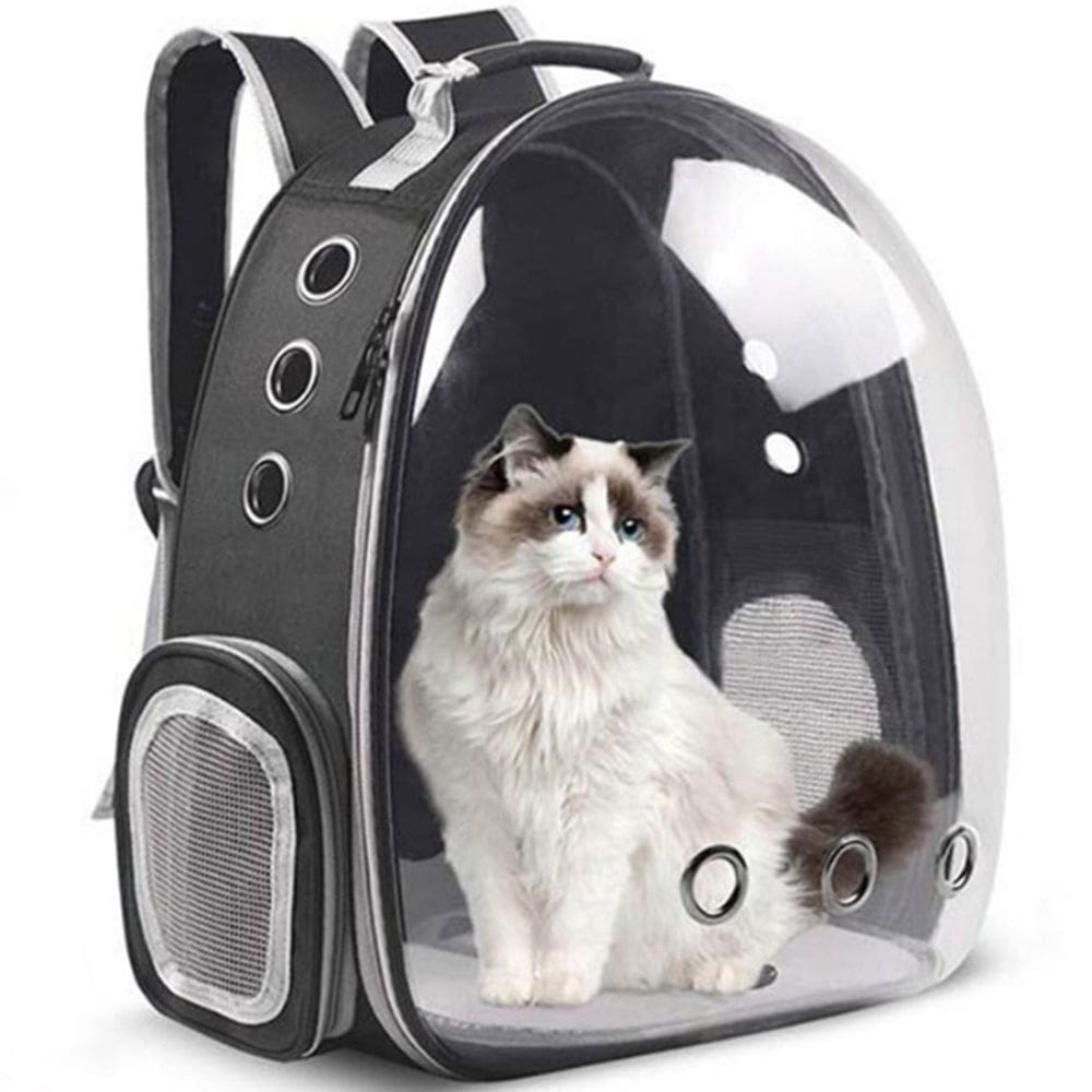 Bolsa Pet Cachorro Gato Coelho Transparente Mochila Transporte Passeio Caminhada Saida Viagem Bolsos Ventilado