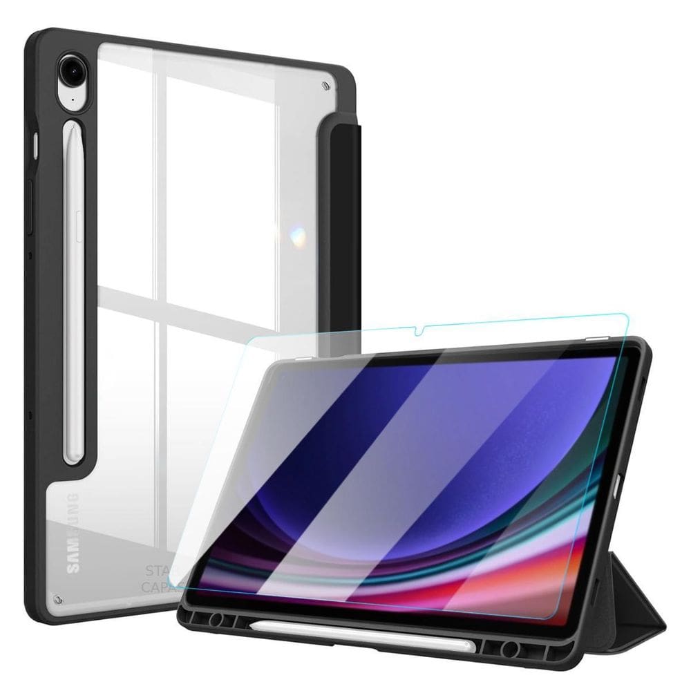 Capinha + Vidro Tablet Samsung S9 FE 10.9 Preto