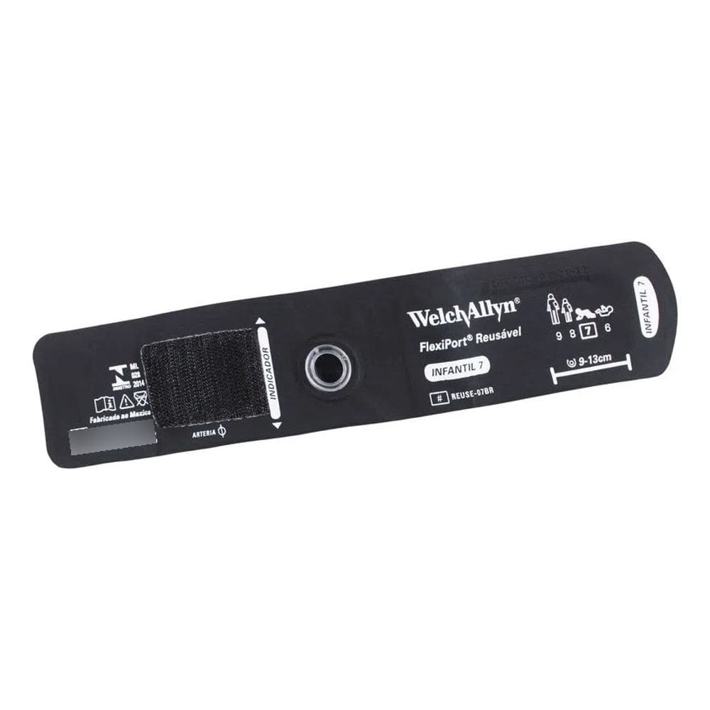 Braçadeira Nº 7 Infantil Welch Allyn Reusável 9 A 13 Cm