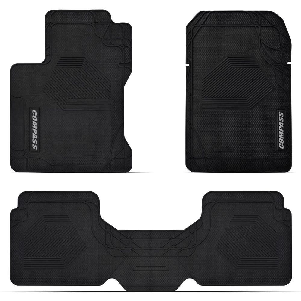 Tapete Borracha Antiderrapante Preto Jeep Compass 2016-2022