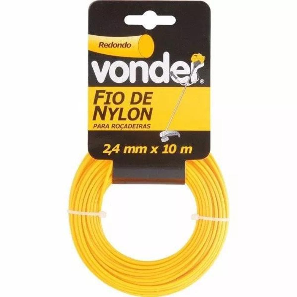 Fio De Nylon Vonder 10M Para Roçadeira 2.4