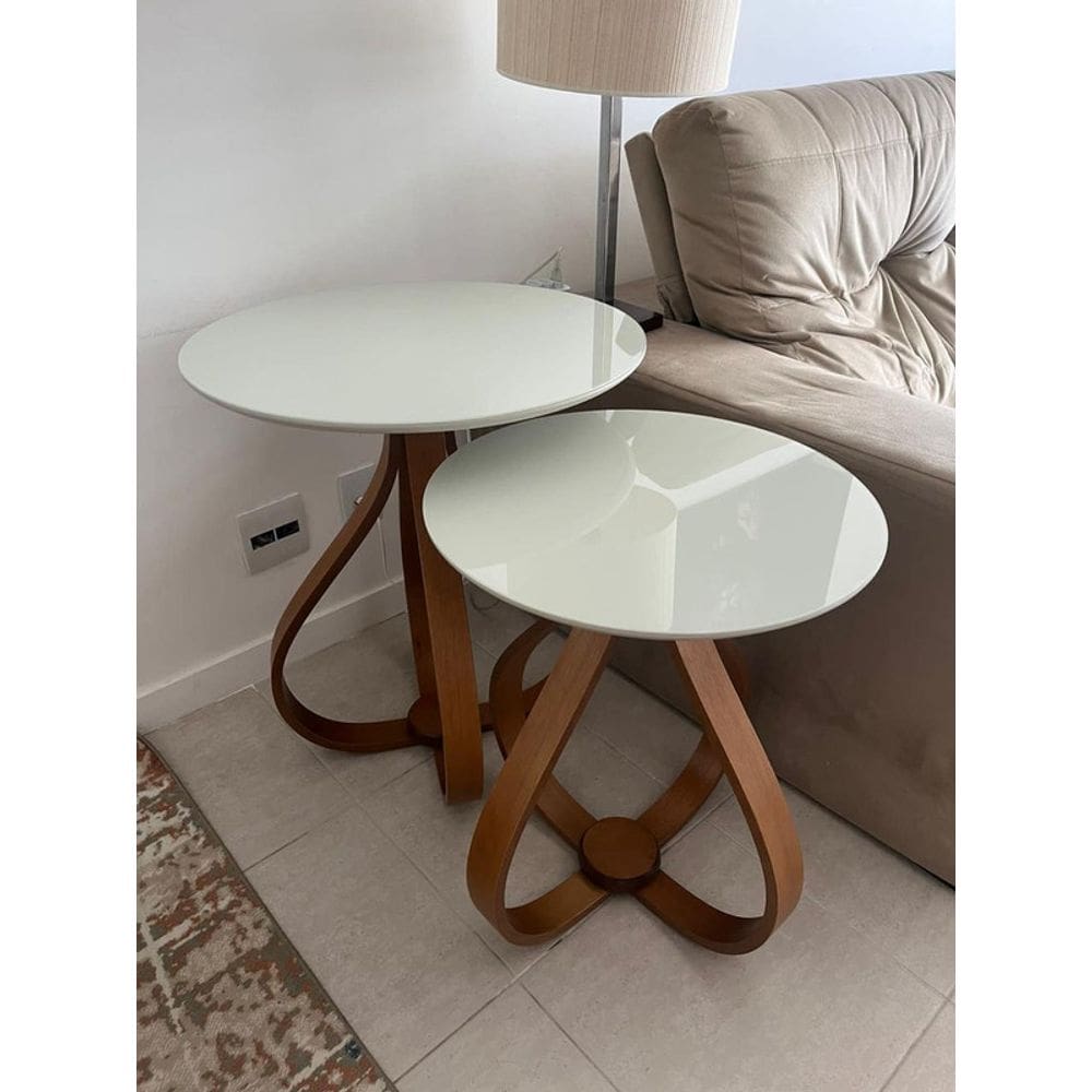 Mesas de Apoio Decorativas - Roma - Jacaré Móveis