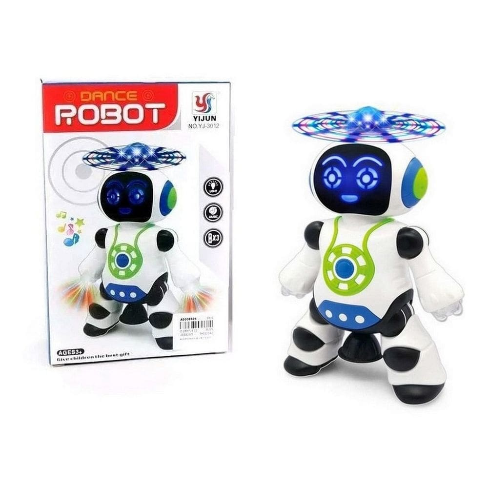 Brinquedo Robô Que Dança E Gira 360 Luz Musica Dance Robot