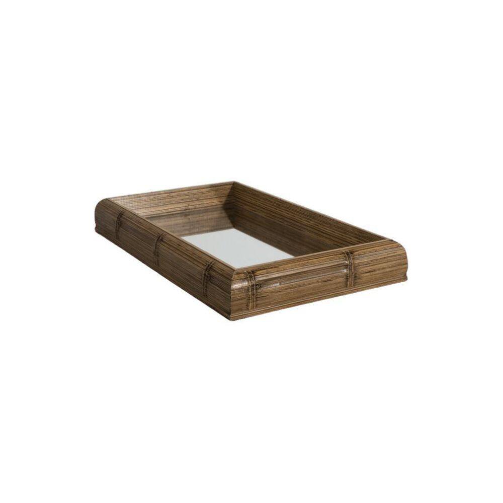 Bandeja Com Espelho 30X18 Modelo Bambu - 9044
