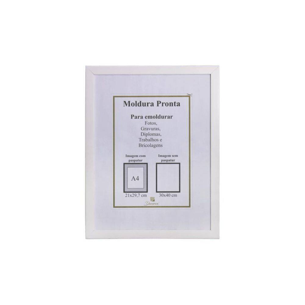 Porta Diploma, Documento, Certificado, Foto 30X40 Branco