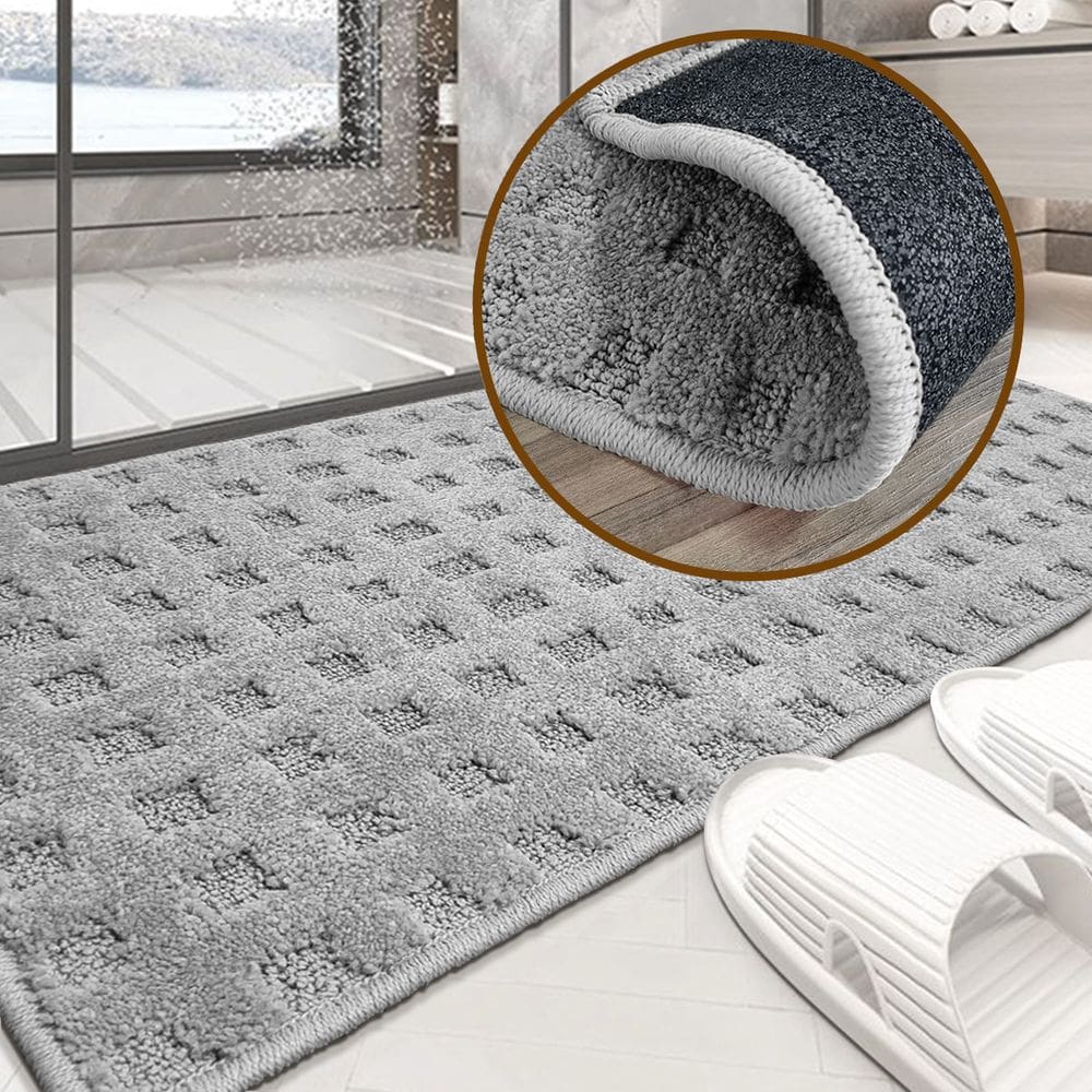 2 Tapete Banheiro Antiderrapante Grande Soft Re52 Js 50X100