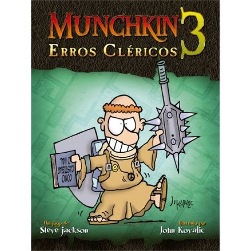 Munchkin 3 Erros Cléricos Galápagos Expansão MUN103