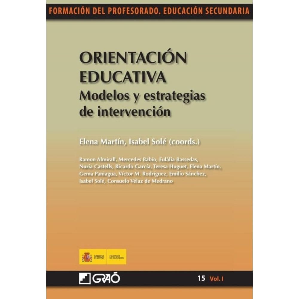 Orientación Educativa. Modelos y estrategias de intervención - Espanhol