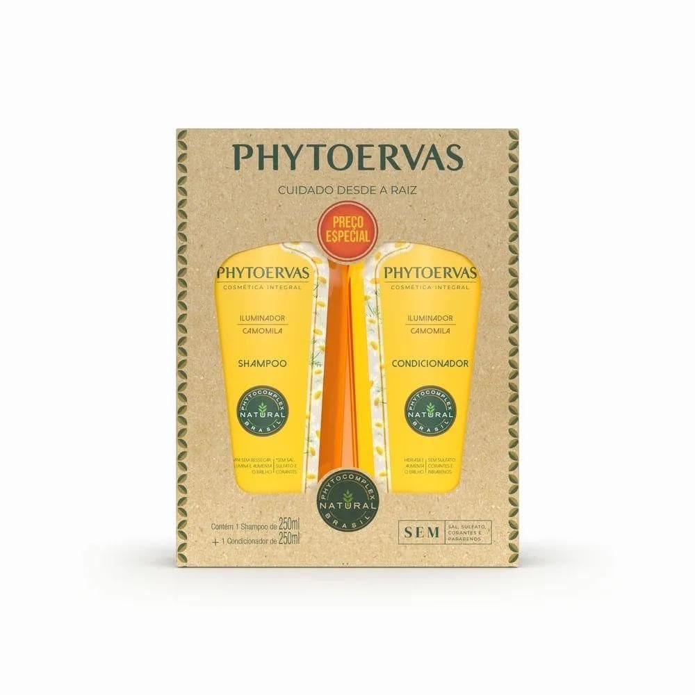Kit Shampoo e Condicionador Phytoervas Iluminador 250ml