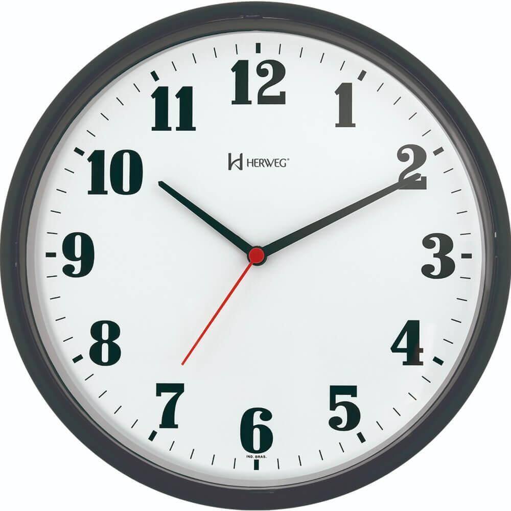 Relógio de Parede Herweg 6126-303 Quartz Redondo 26cm